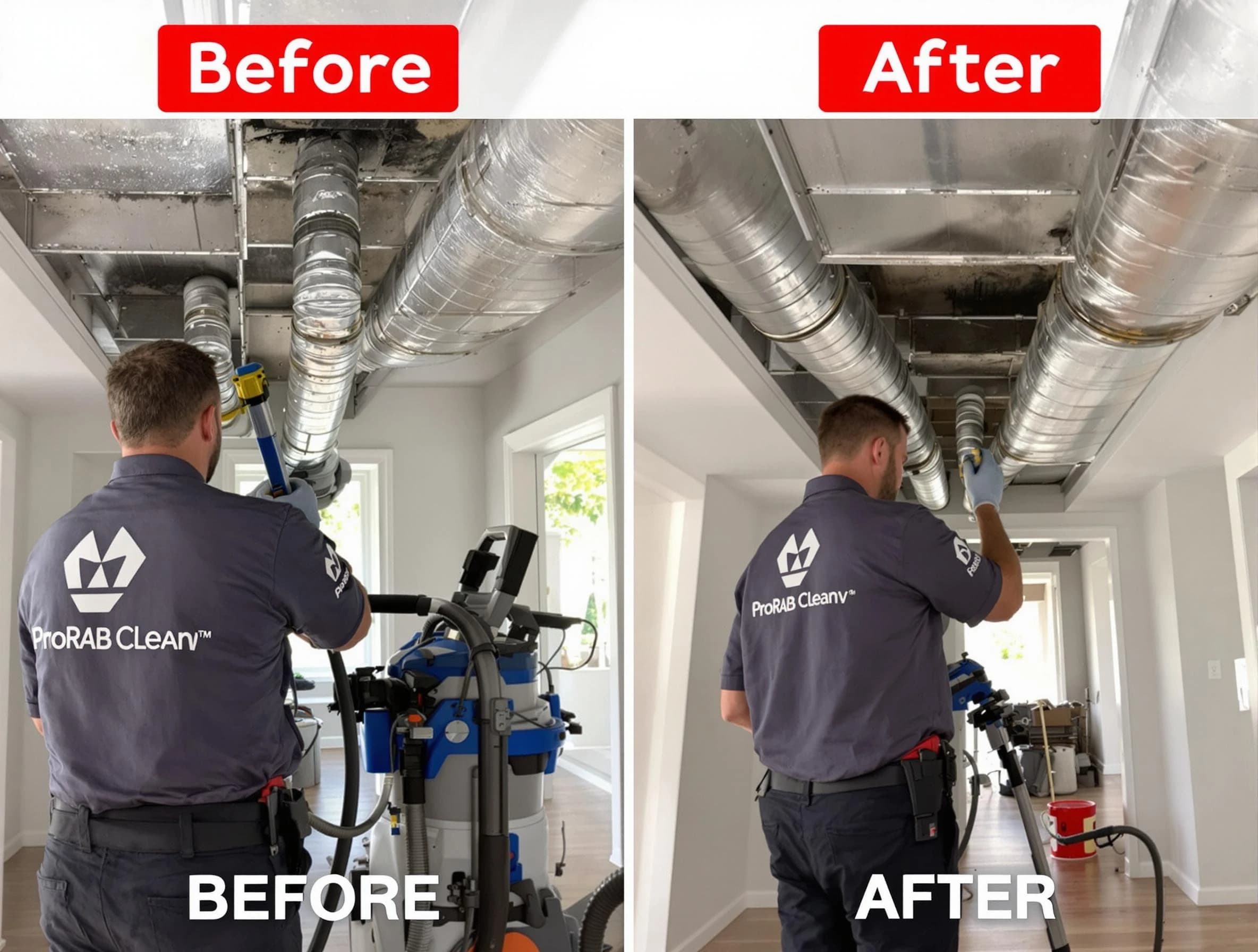 Scott Air Duct Cleaning expert performing thorough residential duct cleaning in a Scott home