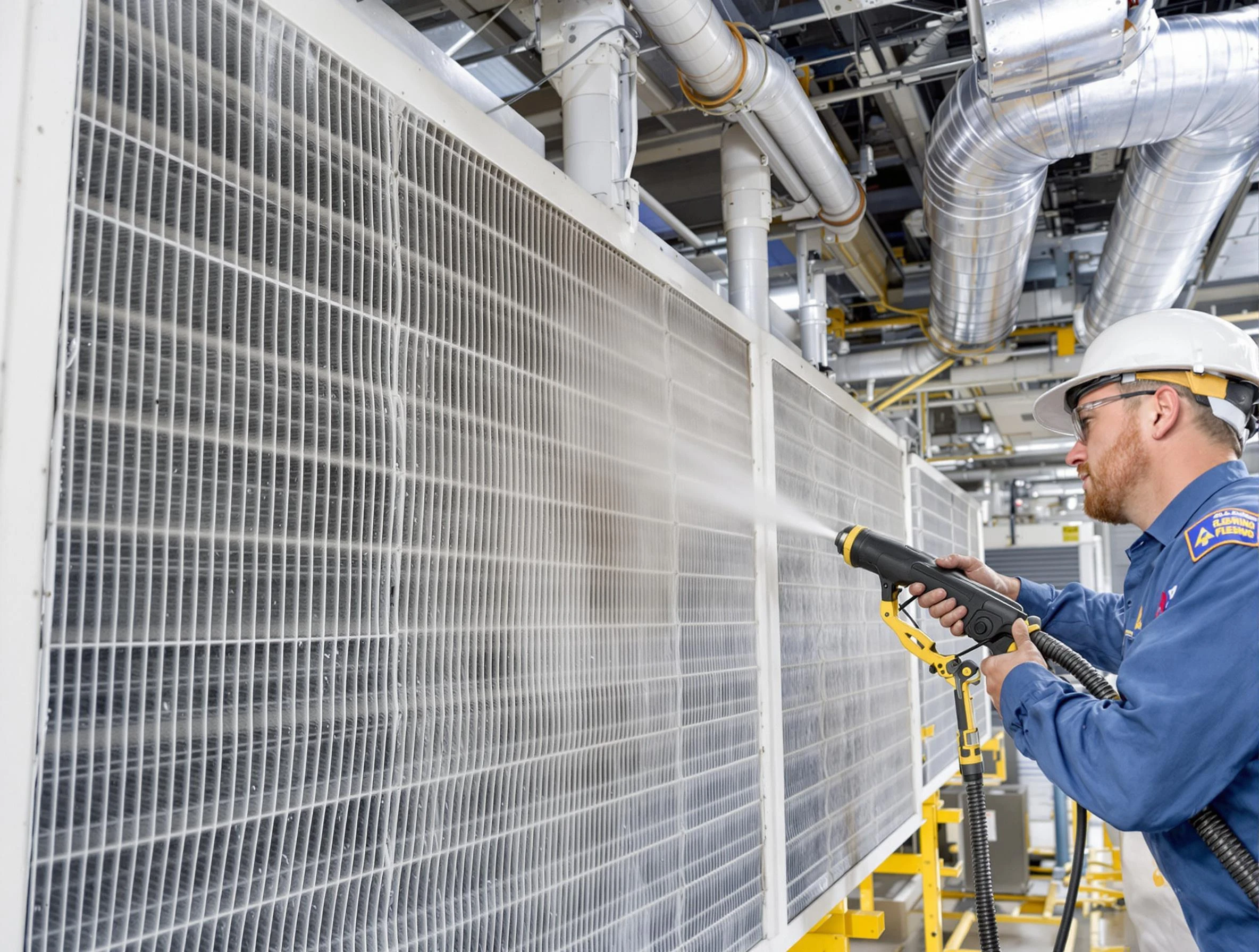 Professional commercial coil cleaning by Scott Air Duct Cleaning in Scott