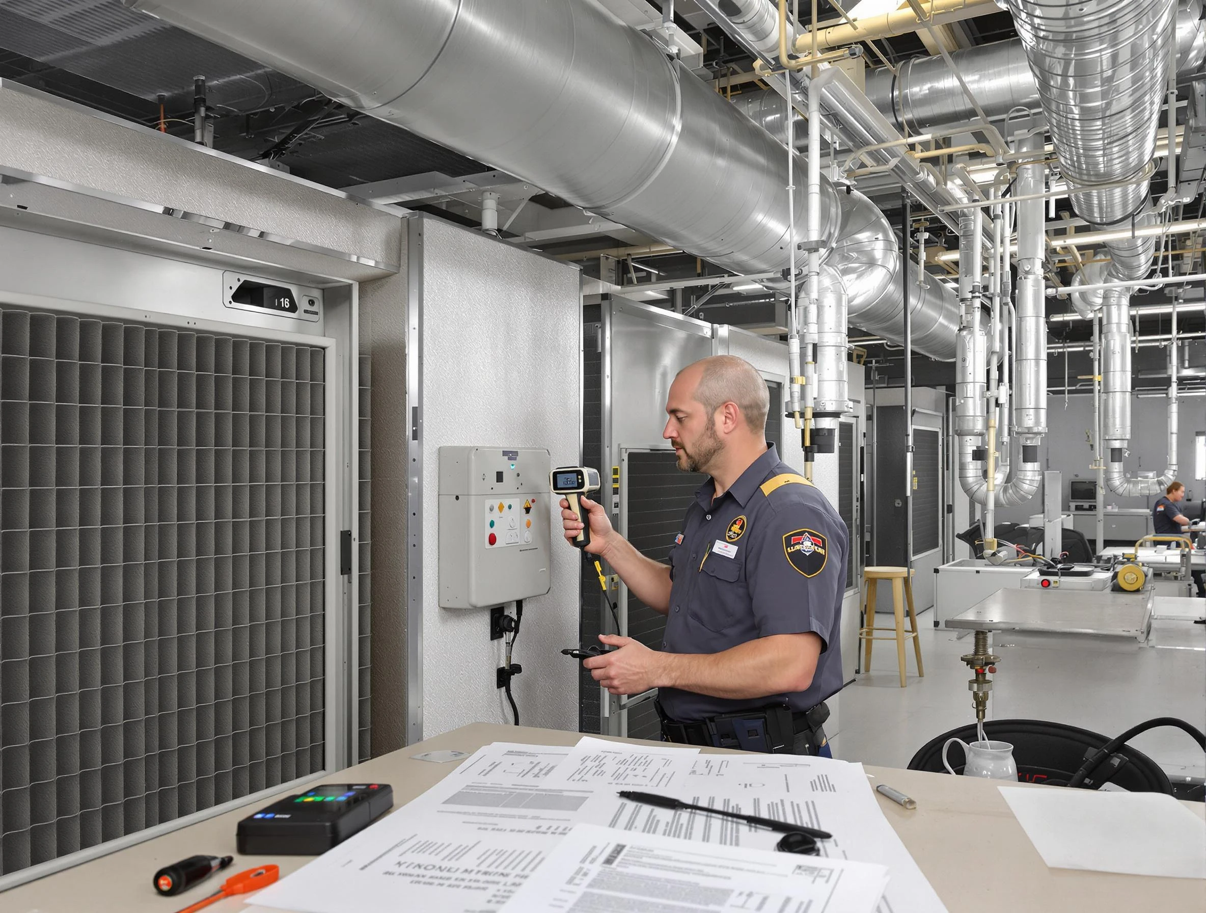 Professional filter system inspection by Scott Air Duct Cleaning in Scott